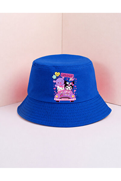 lovver Kuromi Designed Premium Printed 100% Cotton Bucket Hat