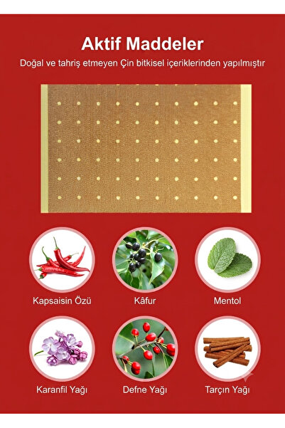 MOR SALKIM HOME Capsicum Gözenekli Isıtıcı Ağrı Bandı - Isı Etkili Rahatlatıc...