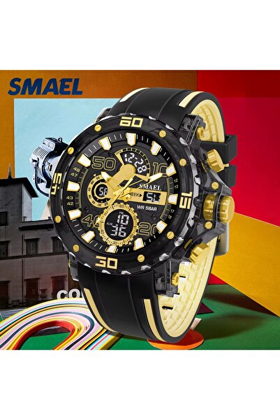 SMAEL 8136 ساعة يد رياضية للرجال بتصميم فاخر