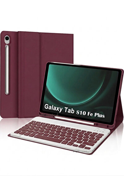 m.tk moveteck Samsung Galaxy Tab S10 Fe Plus 13.1inç Uyumlu Tablet Klavyeli K...