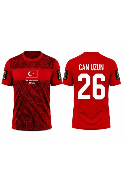yenteks TÜRKİYE FIFA 2026 MİLLİ TAKIM CAN UZUN YETİŞKİN KIRMIZI FORMA UNISEX