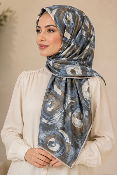 İmajButik Gray Cotton Soft Scarf