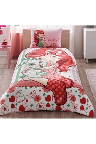 Taç Licensed Strawberry Quilted Duvet Cover Set for Single Bed