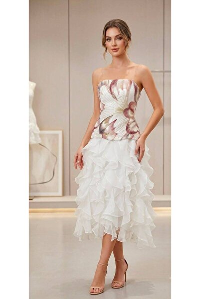 Ahlaa mawda Midi evening dress