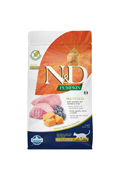 N&D Pumpkin Tahılsız Kuzu Etli & Balkabaklı & Yaban Mersinli Kısırlaştırılmış...
