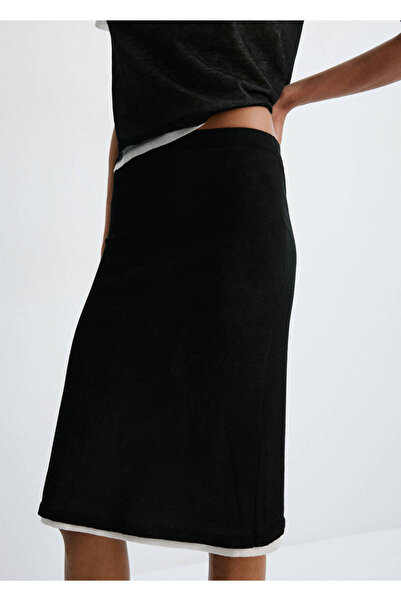 MANGO Woman Kombine midi etek