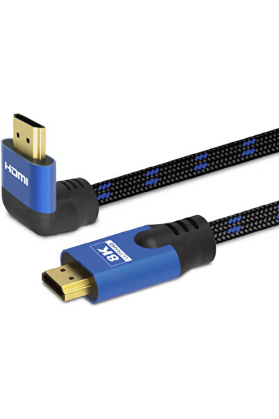 Savio HDMI 2.1 Ultra High Speed 48Gbps 4K 120Hz HDR VRR Unghi (90) ° Cablu îm...