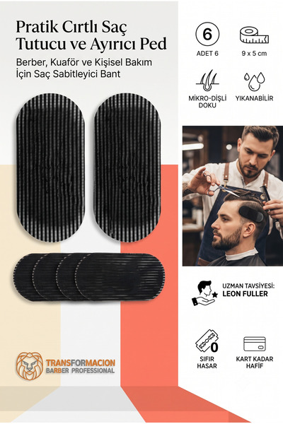 Transformacion Practical Velcro Hair Holder and Separator Pad Set of 6 – Hair...