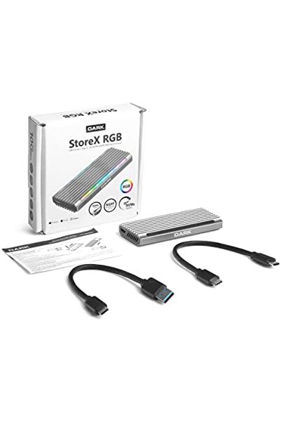 Yıldızan Msa Shop Dark USB 3.2 Gen2 Type C - M.2 Nvme & Sata Ssd Disk Box wit...