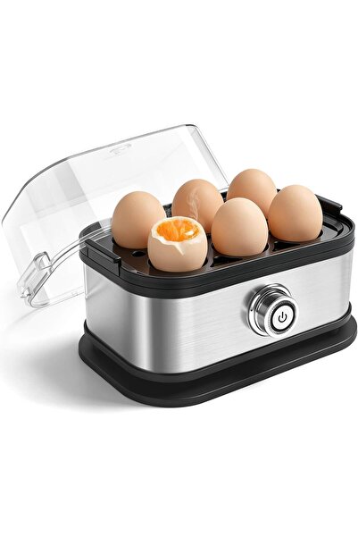 NEONI Electric Egg Cooker for 6 Eggs with Auto Shut Off Fast Boil Soft Hard E...