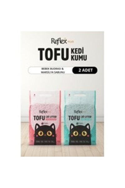 Reflex Plus Tofu Kedi Kumu 14 lt Bebek Pudrası & Marsilya Sabunu Kokulu Kalın...