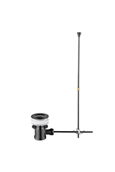 Karag D144-GM Βαλβίδα νιπτήρος με υπερχείλιση Gun Metal