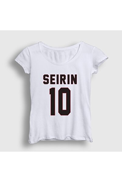 Presmono Women's White Taiga Kagami Seirin 10 Kuroko No Basket T-Shirt 615018Tt
