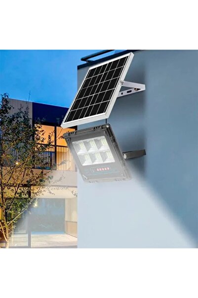 Jortan Proiector Solar LED 200W IP67 cu Panou Solar Monocristalin, Telecomand...