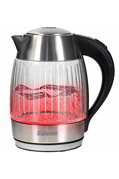 Salente Fierbător StripeGlass 1.8l 2200W Roșu