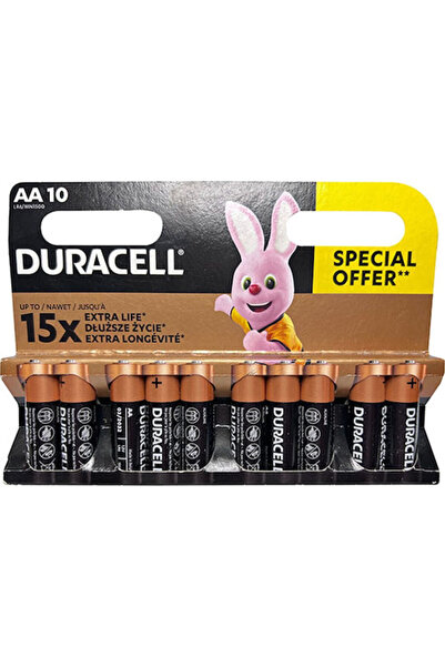 Duracell Baterii Alcaline AA 1.5V 10 bucăți Cod: 42308