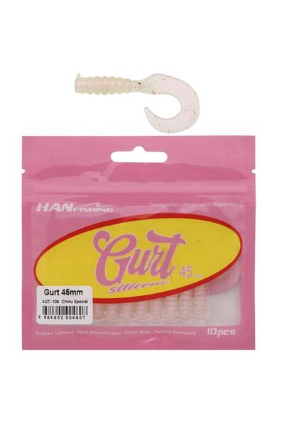 Hanfish Gurt 45 4.5cm LRF Silikon Yem 10 Adet AGT105 Chinu Special