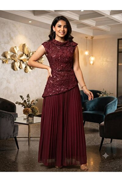 Pyramid masterpieces High-End Red Evening Dress