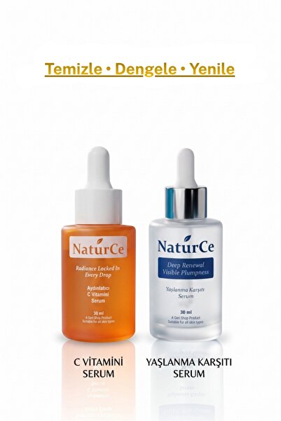 Naturce Anti-Aging and Vitamin C Serum Dual Set