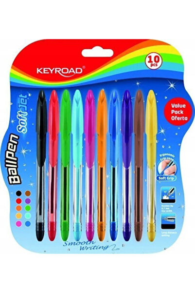 KEYROAD Pix clasic cu cerneală lichidă Soft Jet 0.7mm, 1 bucată, blister, mix...