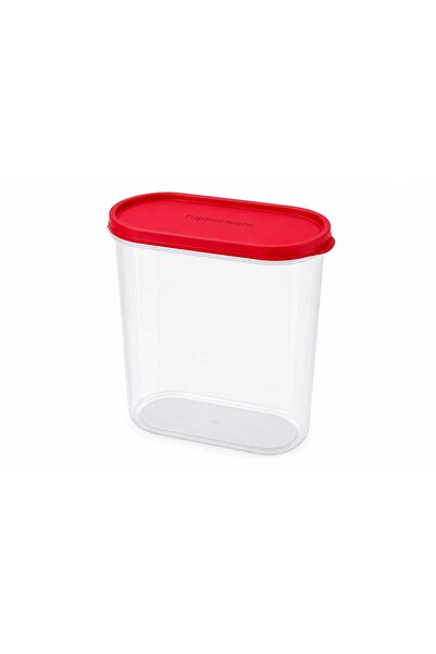 Tupperware Modüler Oval Saklama Kabı 2,3 L Kırmızı kapak 1 adet