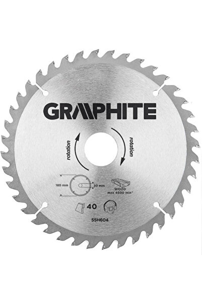 graphite Disc de tăiere pentru lemn cu 40 de dinți 1 buc.