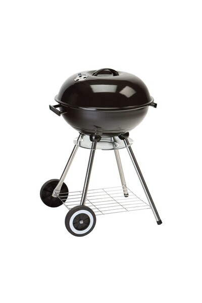 Estia Home Art TERRA ΨΗΣΤΑΡΙΑ ΚΑΡΒΟΥΝΟΥ BBQ 44cm ΜΕ ΚΑΠΑΚΙ ΚΑΙ ΡΟΔΕΣ ΜΕΤΑΦΟΡΑΣ