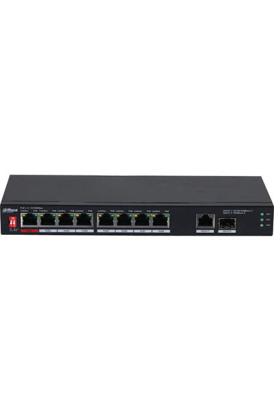 DAHUA PFS3110-8ET1GT1GF-96 Switch L2 PoE+ negestionat cu 8 porturi Ethernet G...
