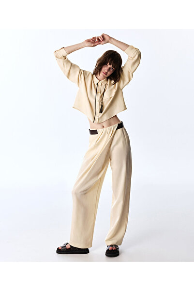Twist DRAPELİ BARREL FİT PANTOLON