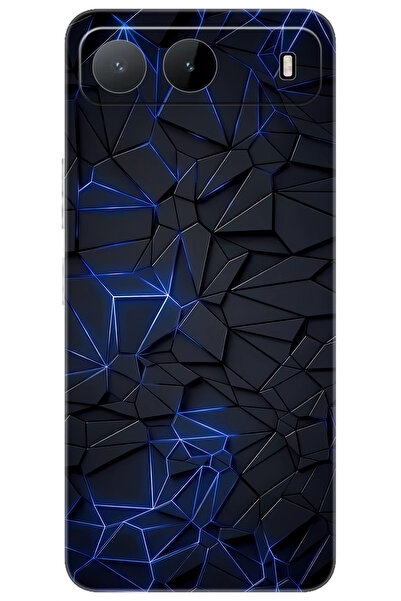 TECNO Spark 40 5G (KM8n) Uyumlu Kılıf Desen Baskılı Silikon Prizmatik Tasarım...