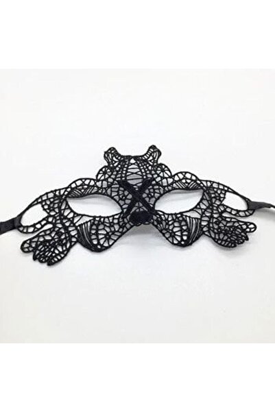 Mestore Black Color Lace Cut Lace Embroidered Prom Party Mask No 11