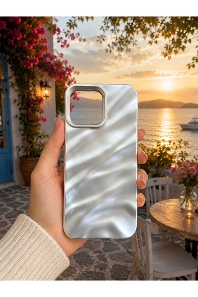 sanalikaksesuar Summer Breeze Shiny Silicone Phone Case Compatible with iPhon...