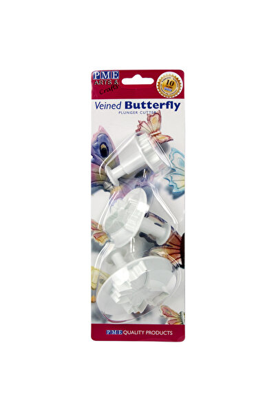 PME Set decupatoare fondant, forme biscuiti Fluture S/M/L,