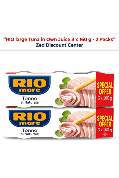 Rio Ton mare în suc propriu 3 x 160 g - 2 pachete