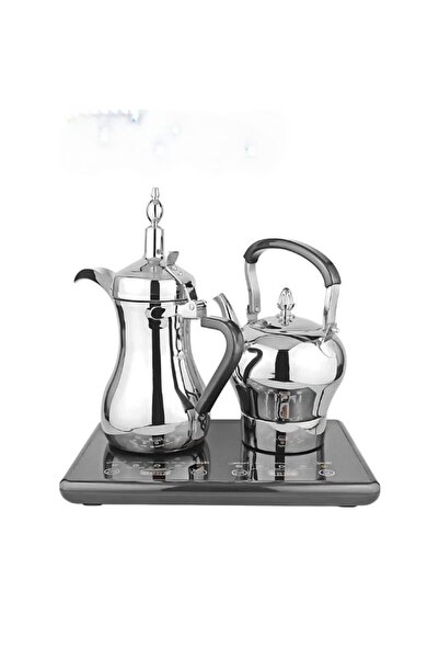 Tradeo Stainless Steel Coffee Pot Set with 1L Coffee Pot, 1.2L Tea Kettle & S...