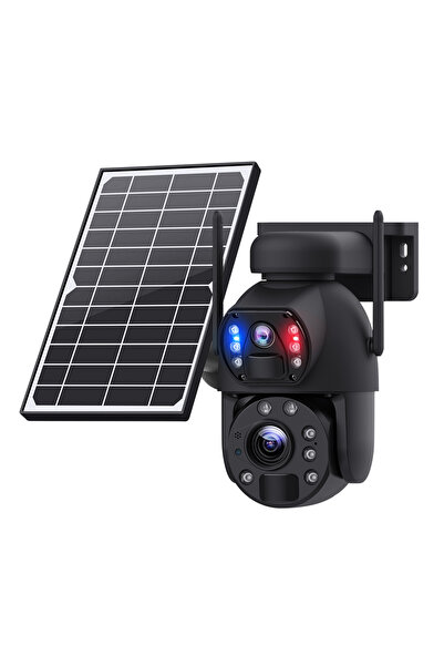 Sectec smart ηλιακή κάμερα ST-5986M, 3MP dual lens, 20x zoom, WiFi, SD, PTZ
