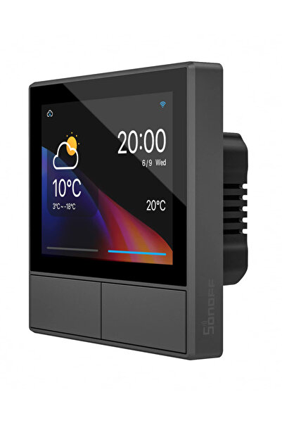 Sonoff smart panel ελέγχου NSPanel με οθόνη αφής, 2-gang, Wi-Fi, γκρι