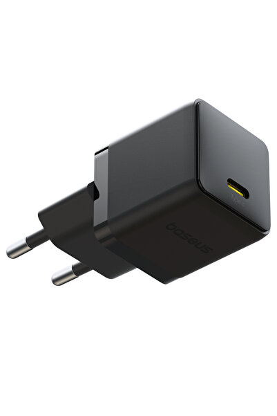 Baseus Incarcator de retea Palm 20W, 3A, 1x USB-C, cu cablu USB-C inclus, Negru
