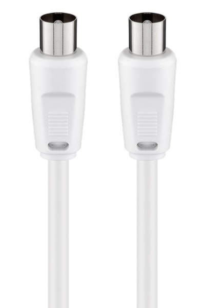 goobay καλώδιο κεραίας αρσενικό 68149, <70dB, CCS, 5m, λευκό