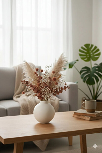 Nonno dekor Globe Decorative Vase Pampas Vase Lal Vase Decorative Object Vase...