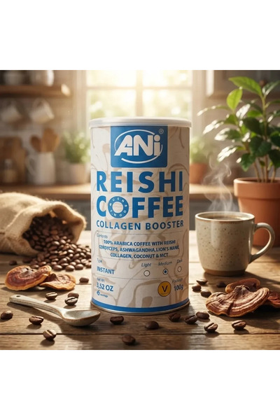 Anı Cafea arabica instant cu Reishi Collagen Booster vegan, ANI, 100g