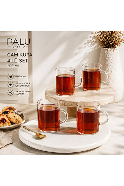 PALU GASTRO Borosilicate Heat Resistant Glass Mug 200 ml