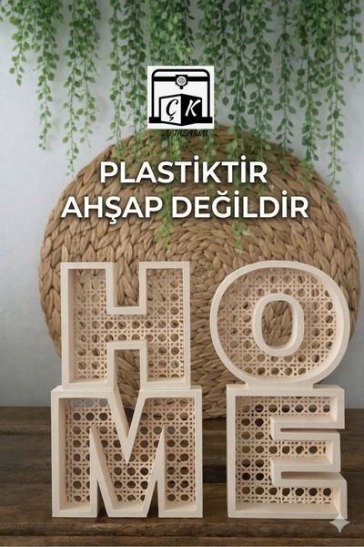 ÇK 3D TASARIM HOME Yazılı Dekoratif Obje