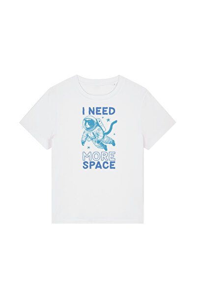 INNOVI Tricou femei I need space - Tricou Oversized Bumbac Organic, Print DTF