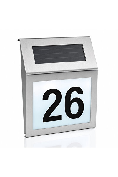 TnsAround Număr de casă iluminat solar cu LED, rezistent la intemperii, 18 x ...