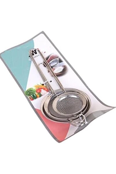 Yıldızan Nry Shop 3-Piece Stainless Steel Strainer Set - Tea, Herb, and Flour...