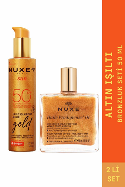 Nuxe Altın Işıltı Bronzluk Seti 50 ML