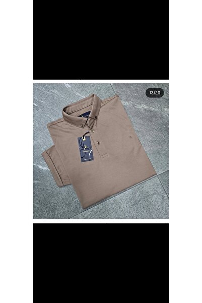 Cinar erkek giyim Men's Polo Neck T-Shirt Slim Fit Combed Cotton Short Sleeve...