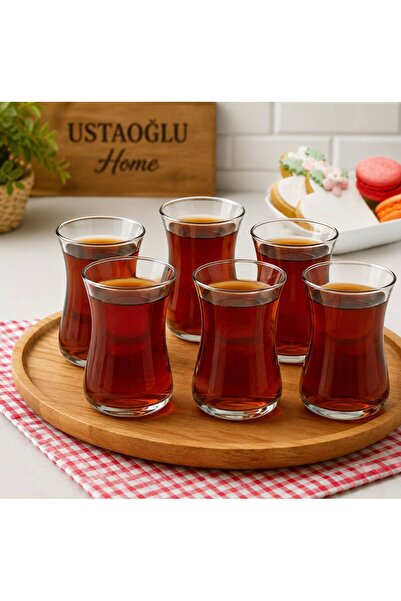 USTAOGLUHOME طقم أكواب شاي هيبيلي مكون من 6 قطع