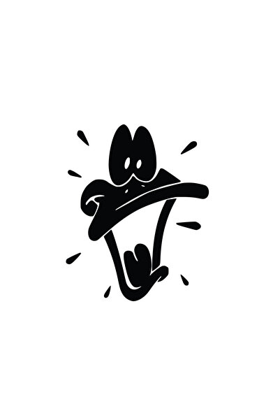 Amo-Stickers Дафи Стикер за кола 30см Тъмно сив